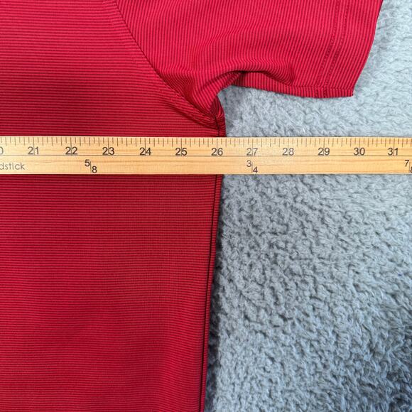 Callaway Mens Golf Stripe Polo XL Short Sleeve Red Opti Dri - Picture 5 of 9
